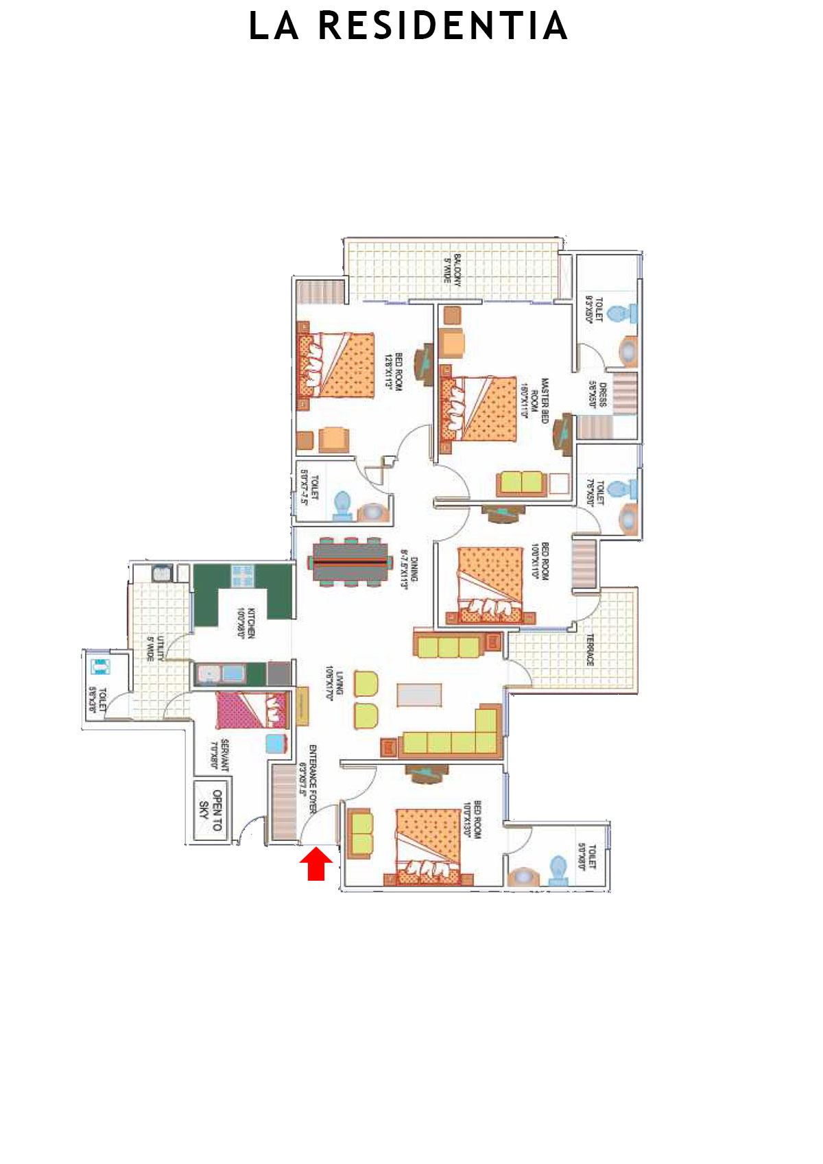 La Residentia Tower 7 Unit 3 Floor Plan