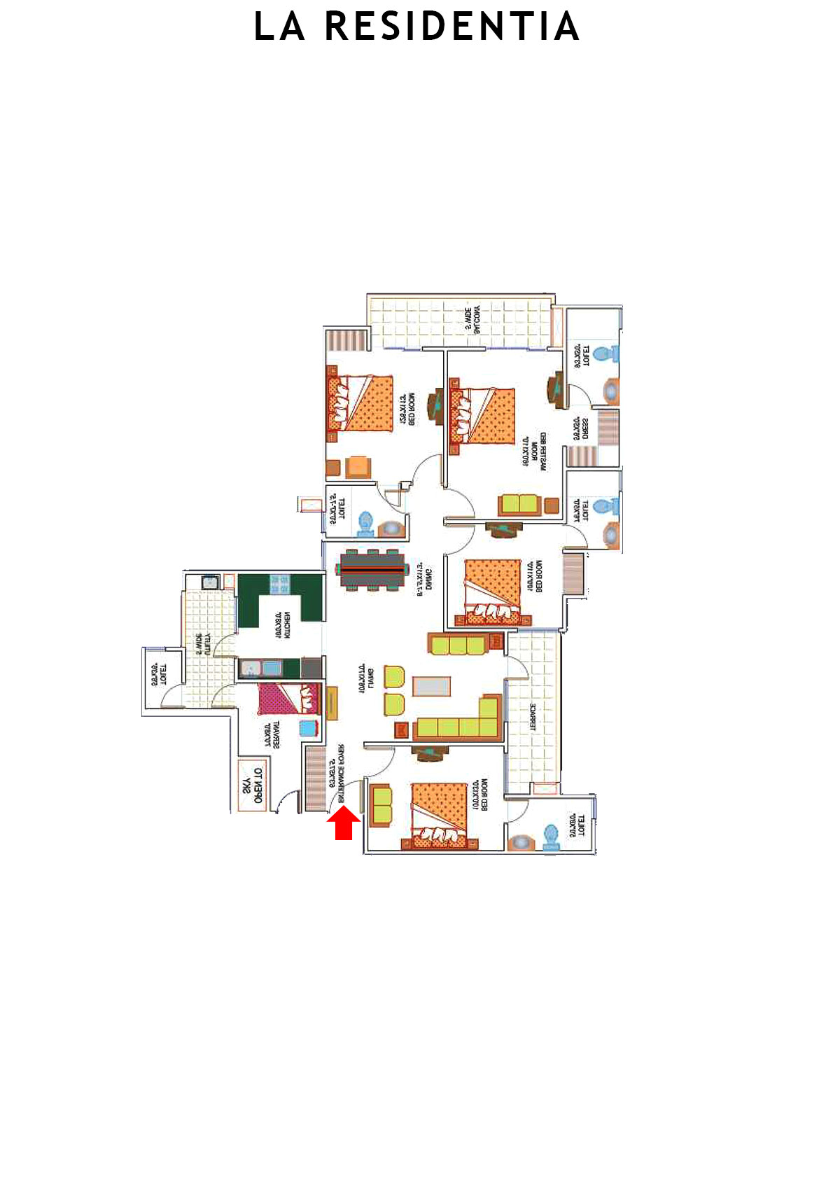 La Residentia Tower 7 Unit 3 Floor Plan