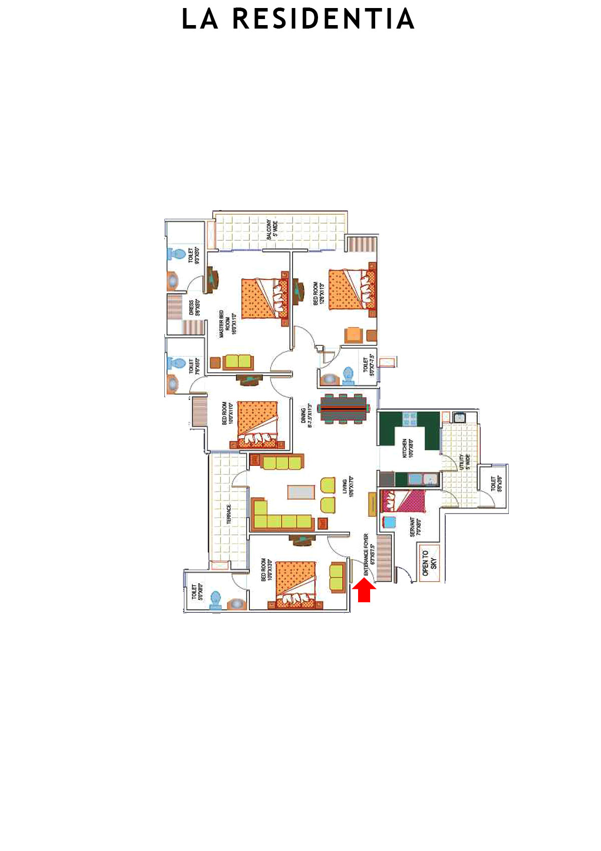 La Residentia Tower 7 Unit 4 Floor Plan