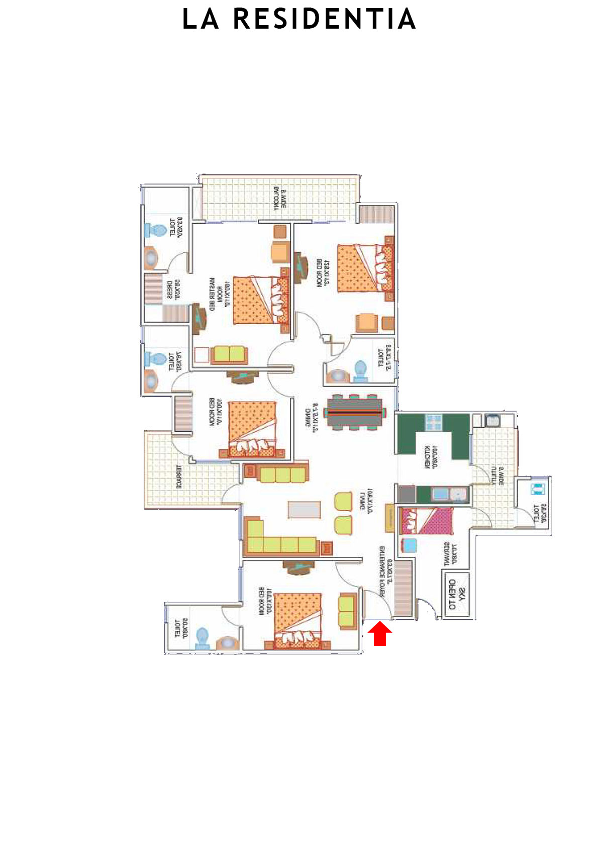 La Residentia Tower 7 Unit 4 Floor Plan