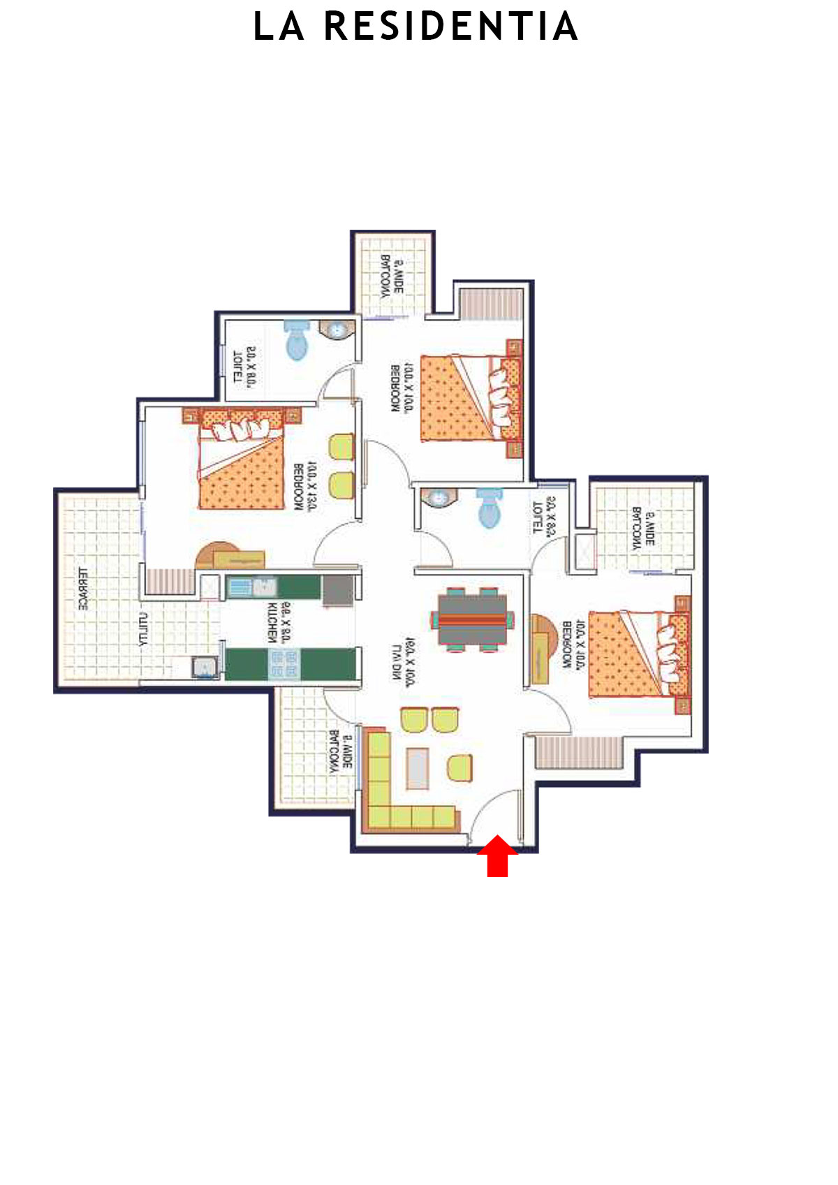 La Residentia Tower 8 Unit 1 Floor Plan