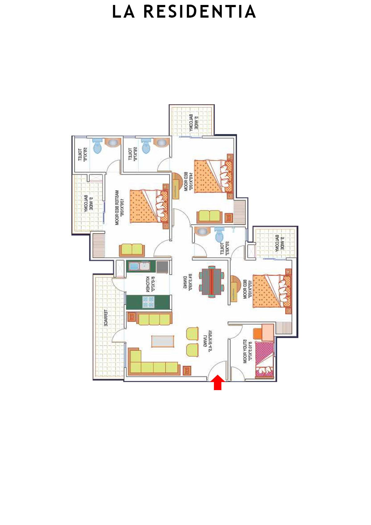 La Residentia Tower 9 Unit 1 Floor Plan