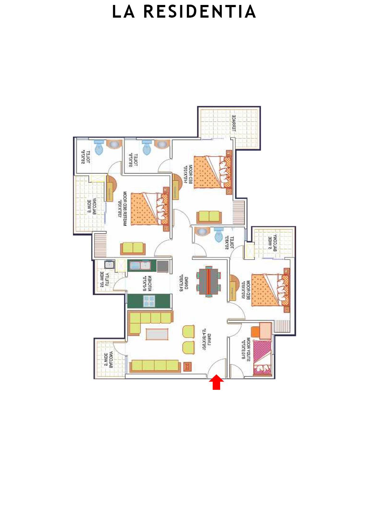 La Residentia Tower 9 Unit 1 Floor Plan