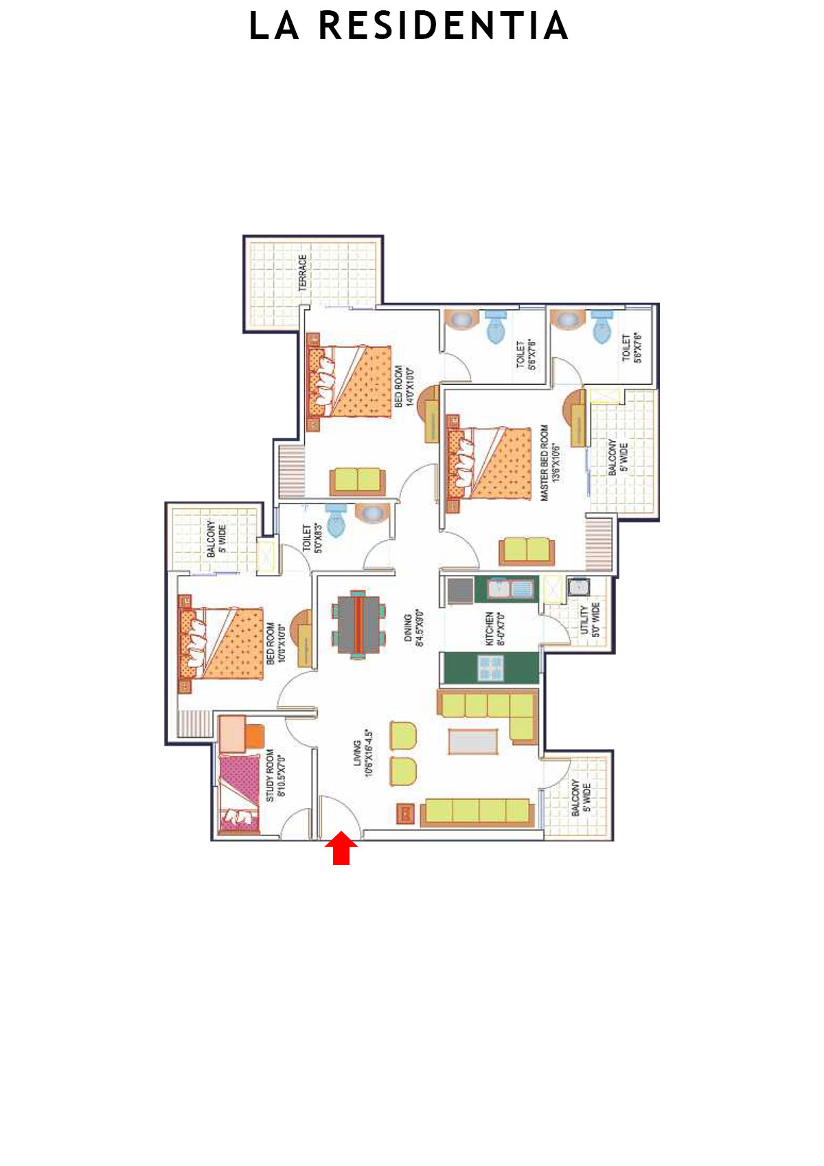 La Residentia Tower 9 Unit 2 Floor Plan