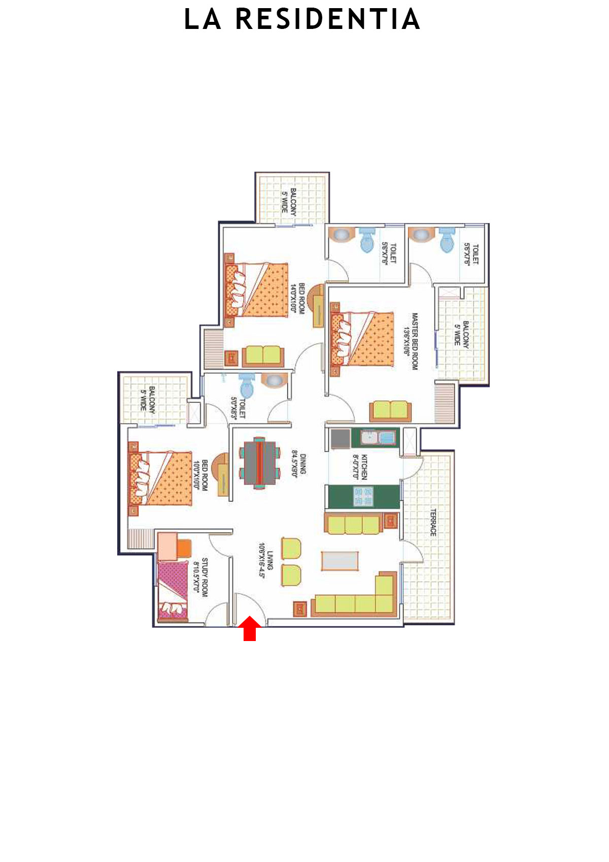 La Residentia Tower 9 Unit 2 Floor Plan