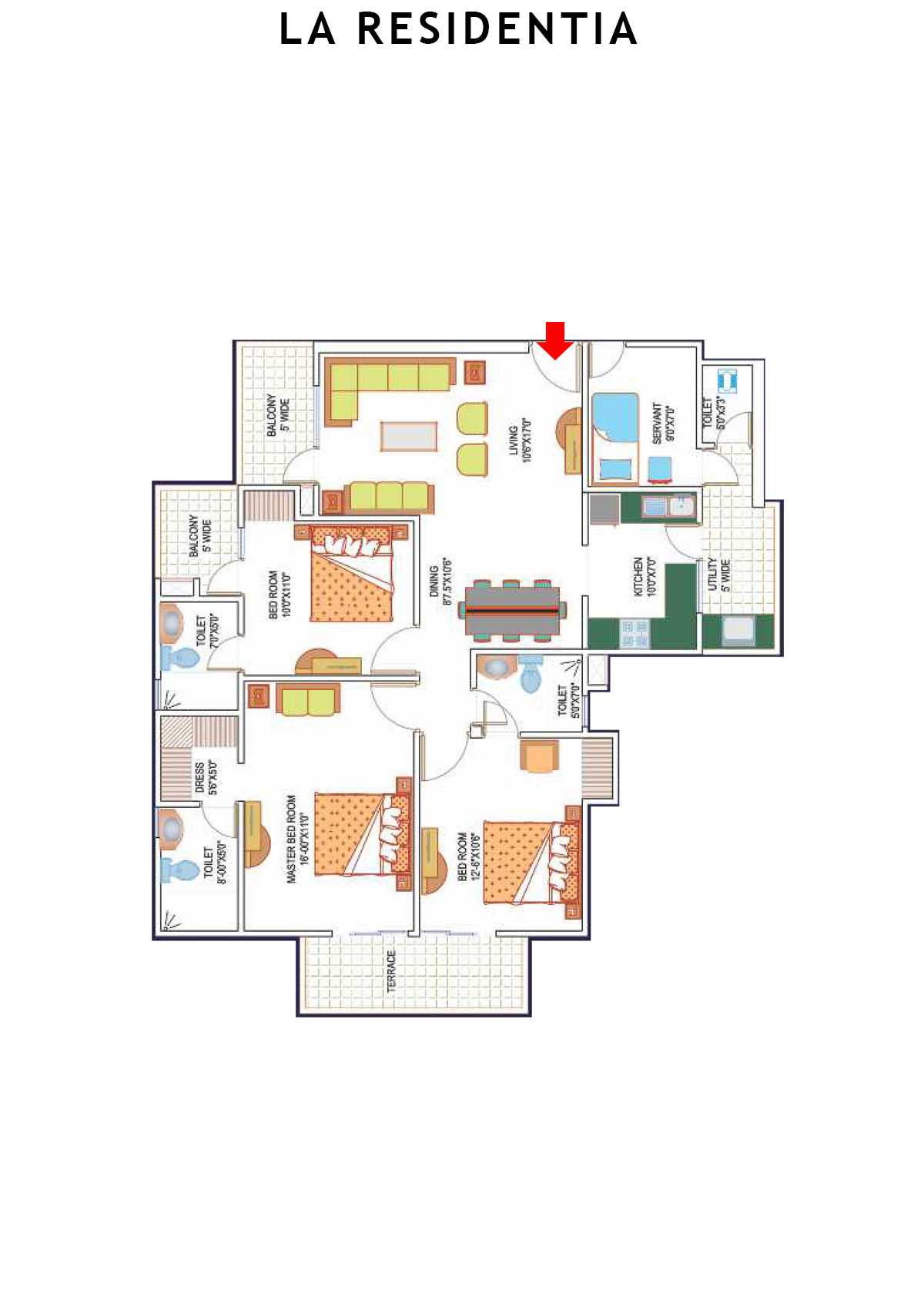 La Residentia Tower 9 Unit 3 Floor Plan