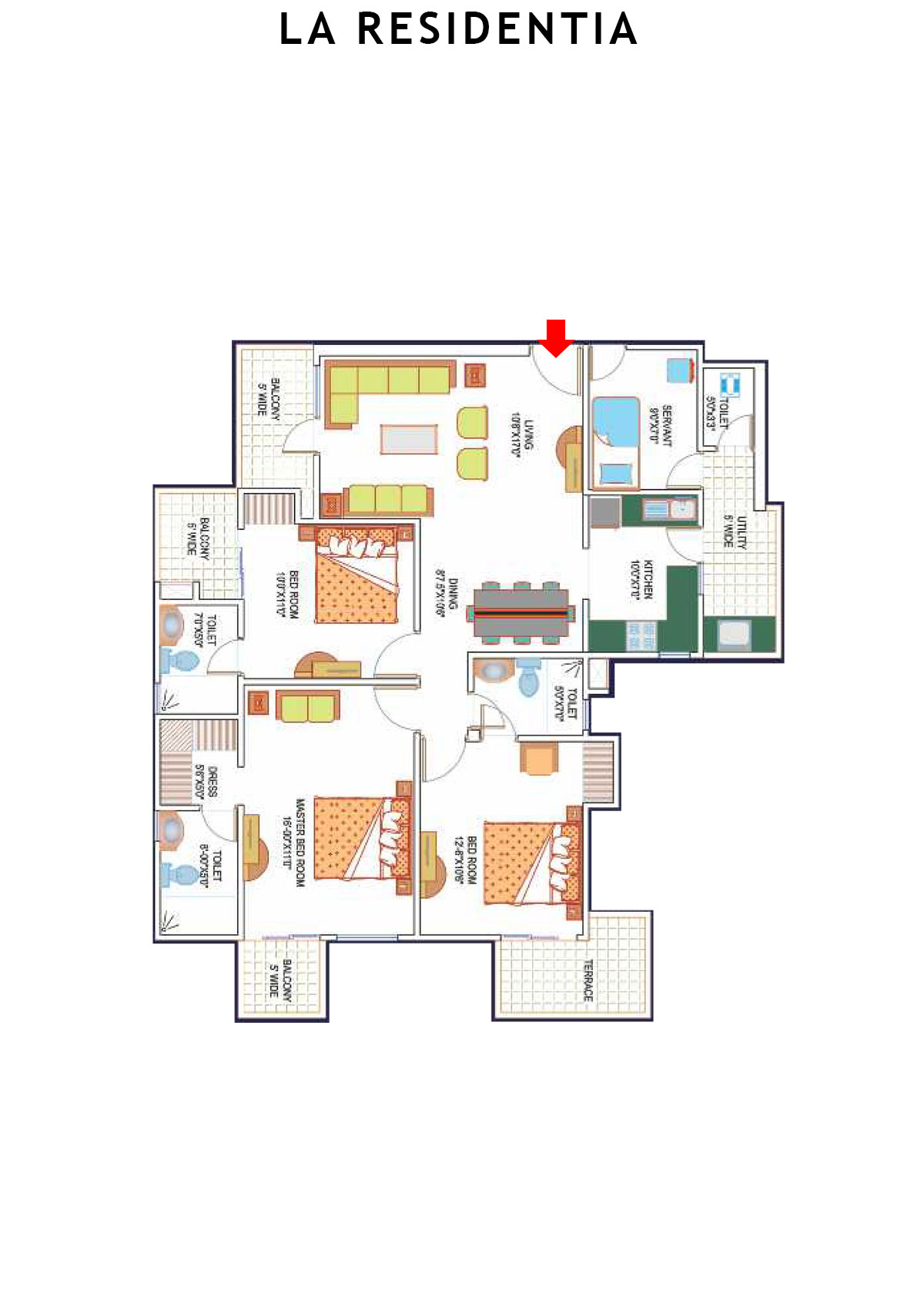 La Residentia Tower 9 Unit 3 Floor Plan