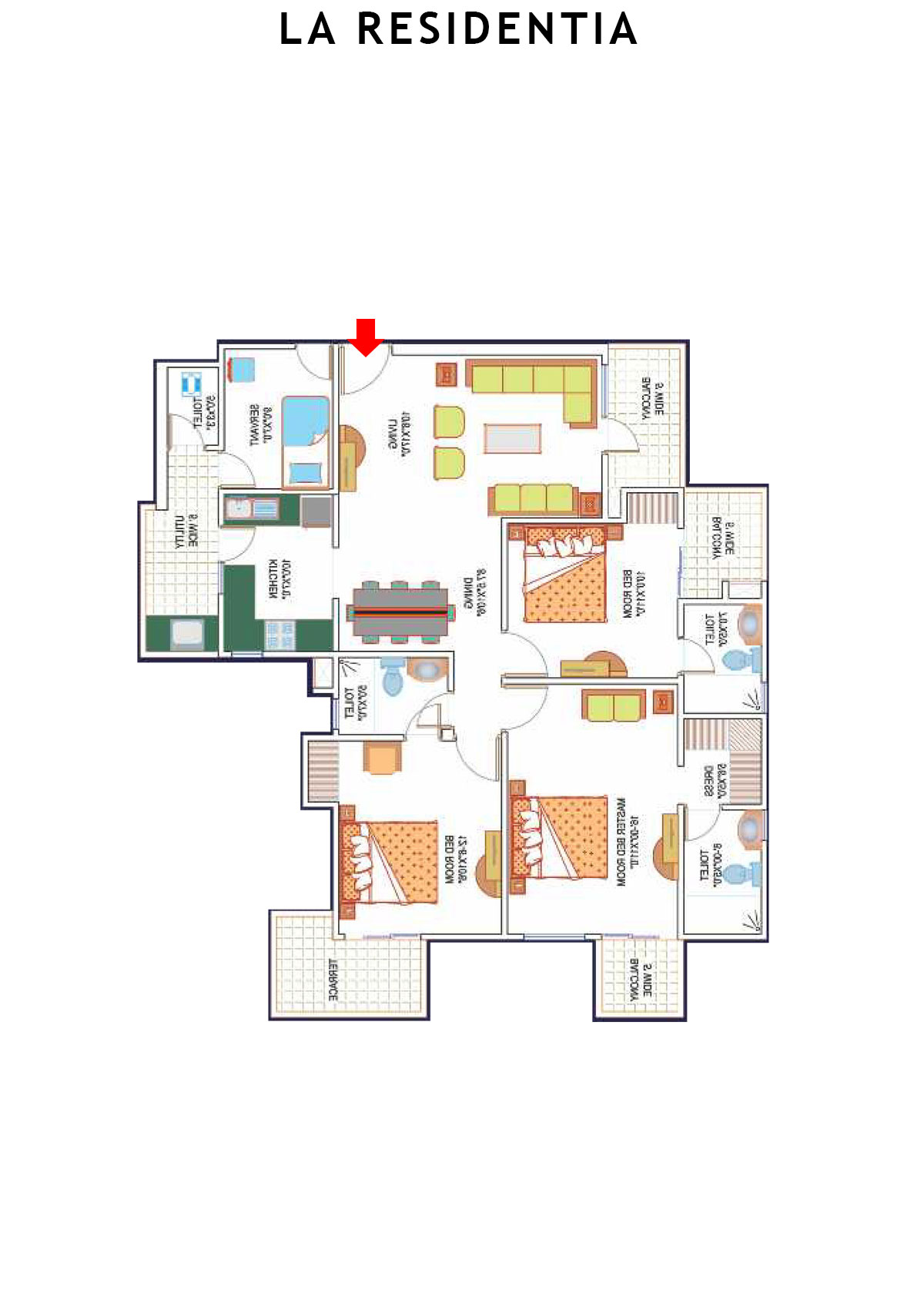 La Residentia Tower 9 Unit 4 Floor Plan