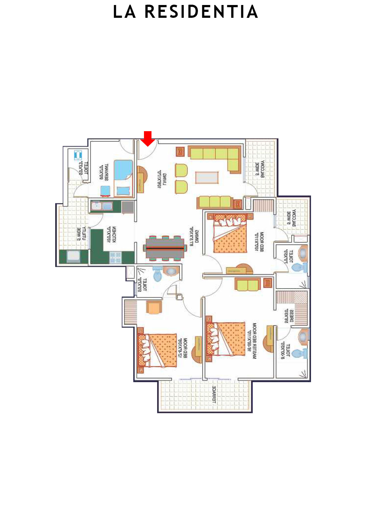 La Residentia Tower 9 Unit 4 Floor Plan