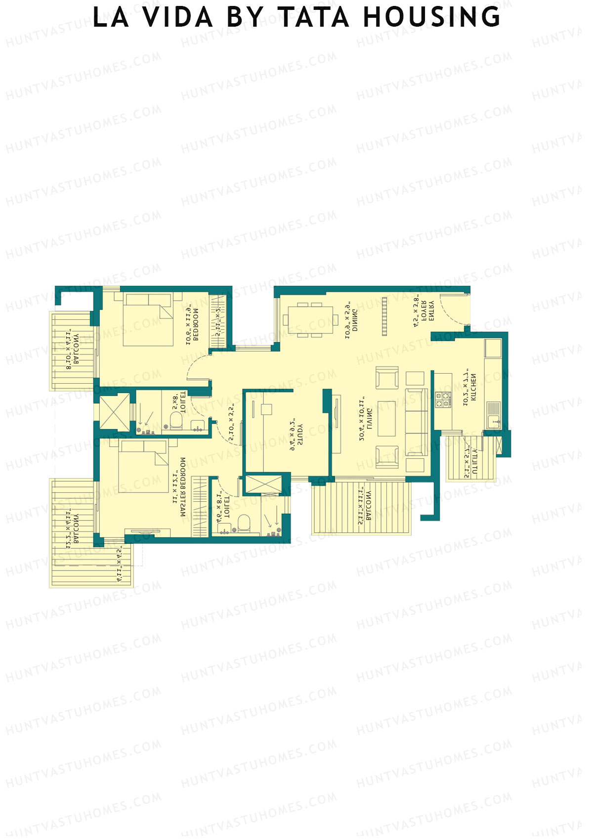 La Vida by Tata Housing Tower B3 Unit 6 Floor Plan