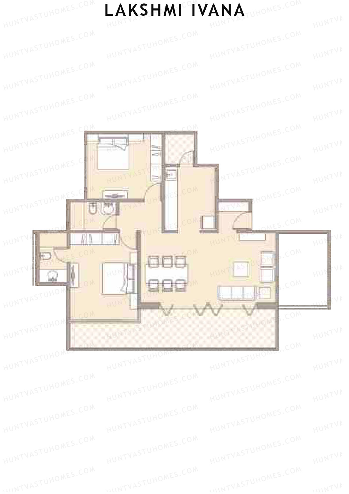 Lakshmi Ivana Tower A Unit 1 Floor Plan