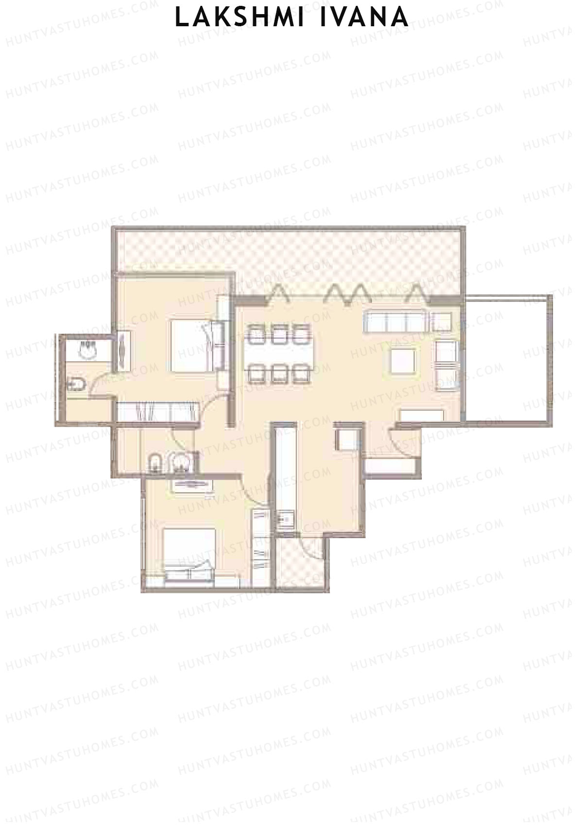 Lakshmi Ivana Tower A Unit 2 Floor Plan