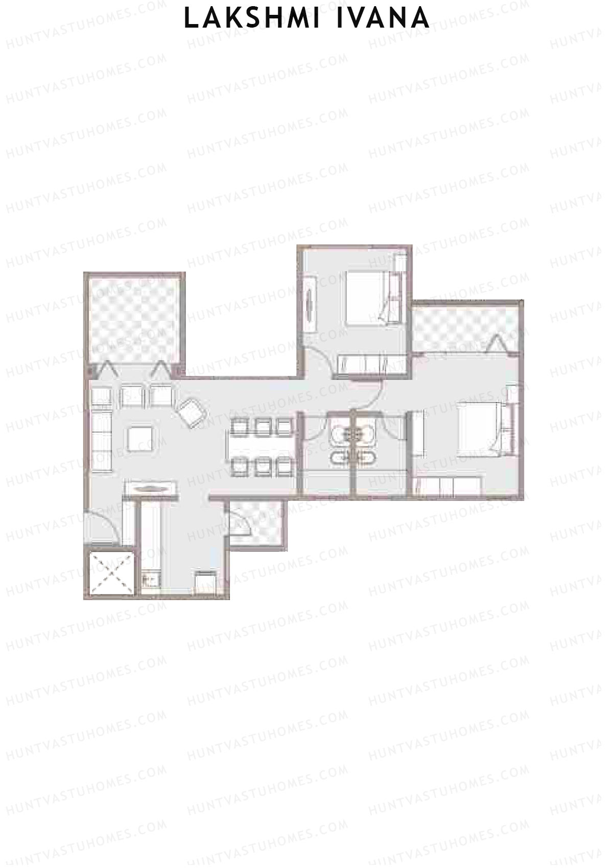 Lakshmi Ivana Tower A Unit 3 Floor Plan
