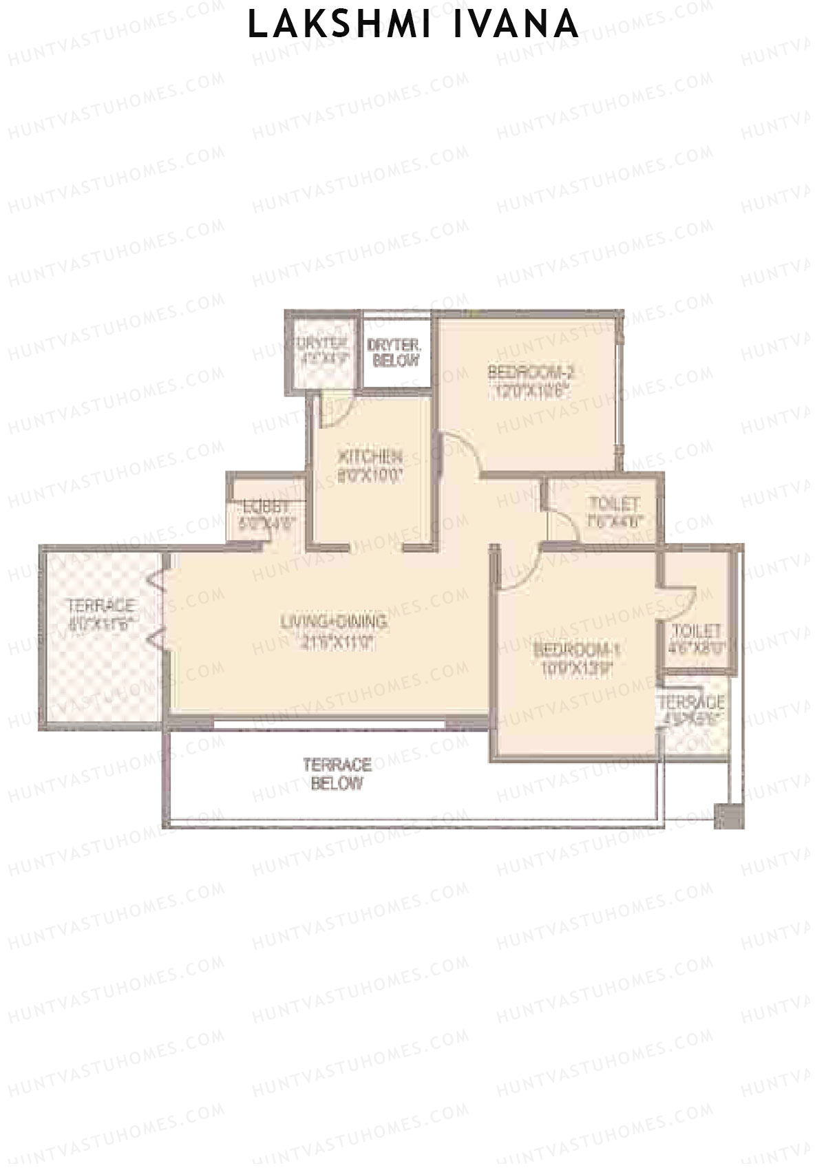 Lakshmi Ivana Tower B Unit 1 Floor Plan