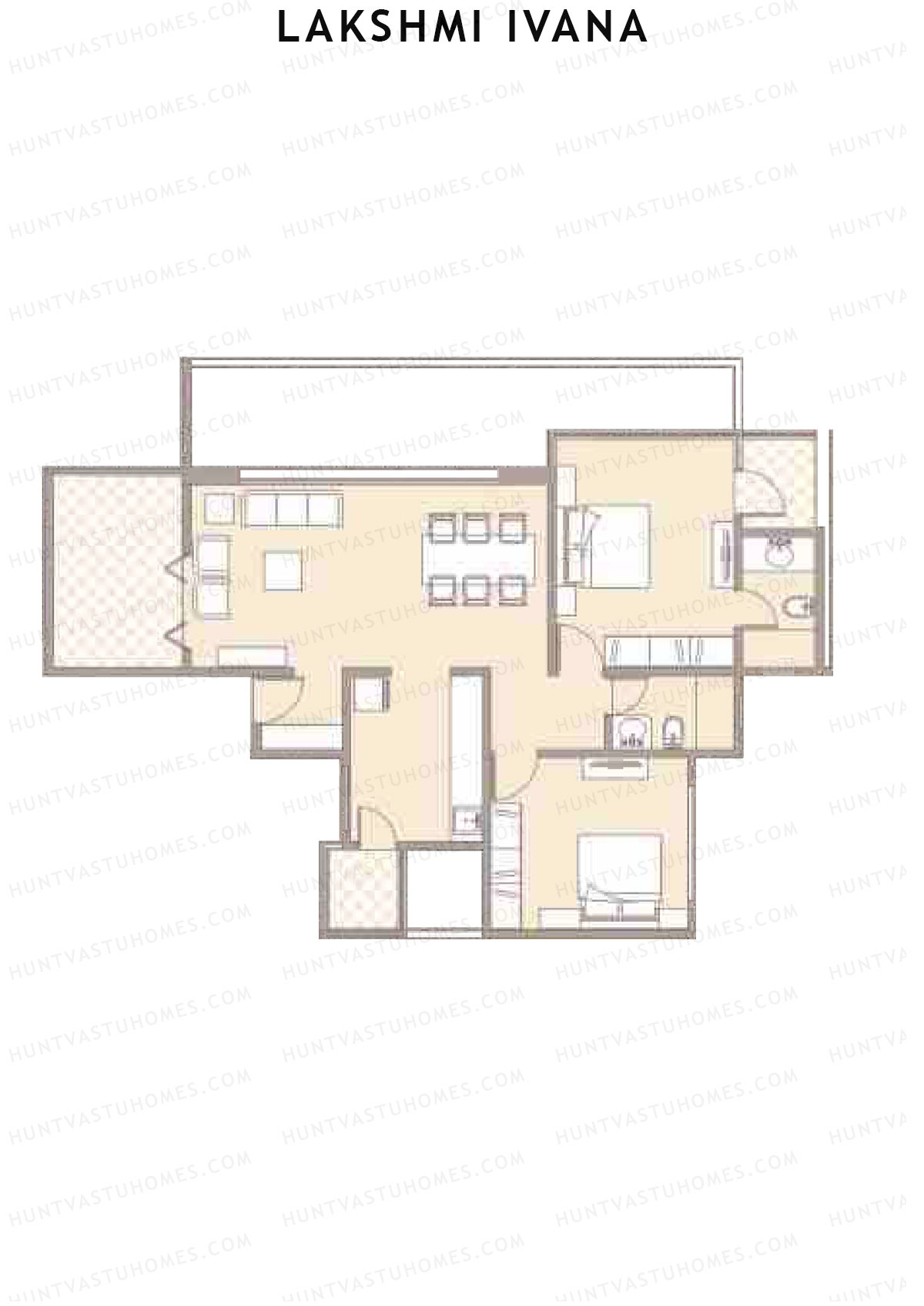 Lakshmi Ivana Tower B Unit 2 Floor Plan