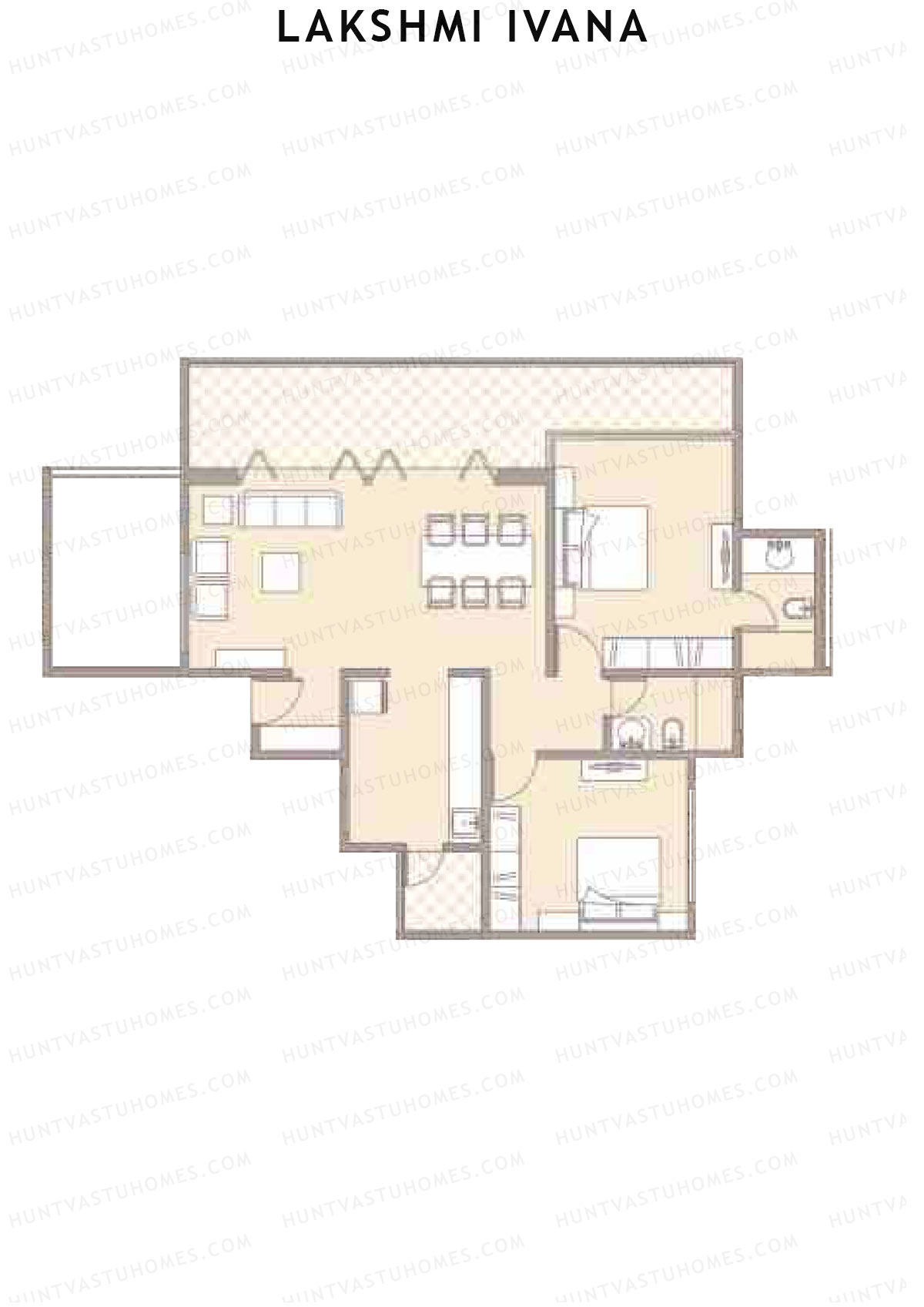 Lakshmi Ivana Tower B Unit 2 Floor Plan