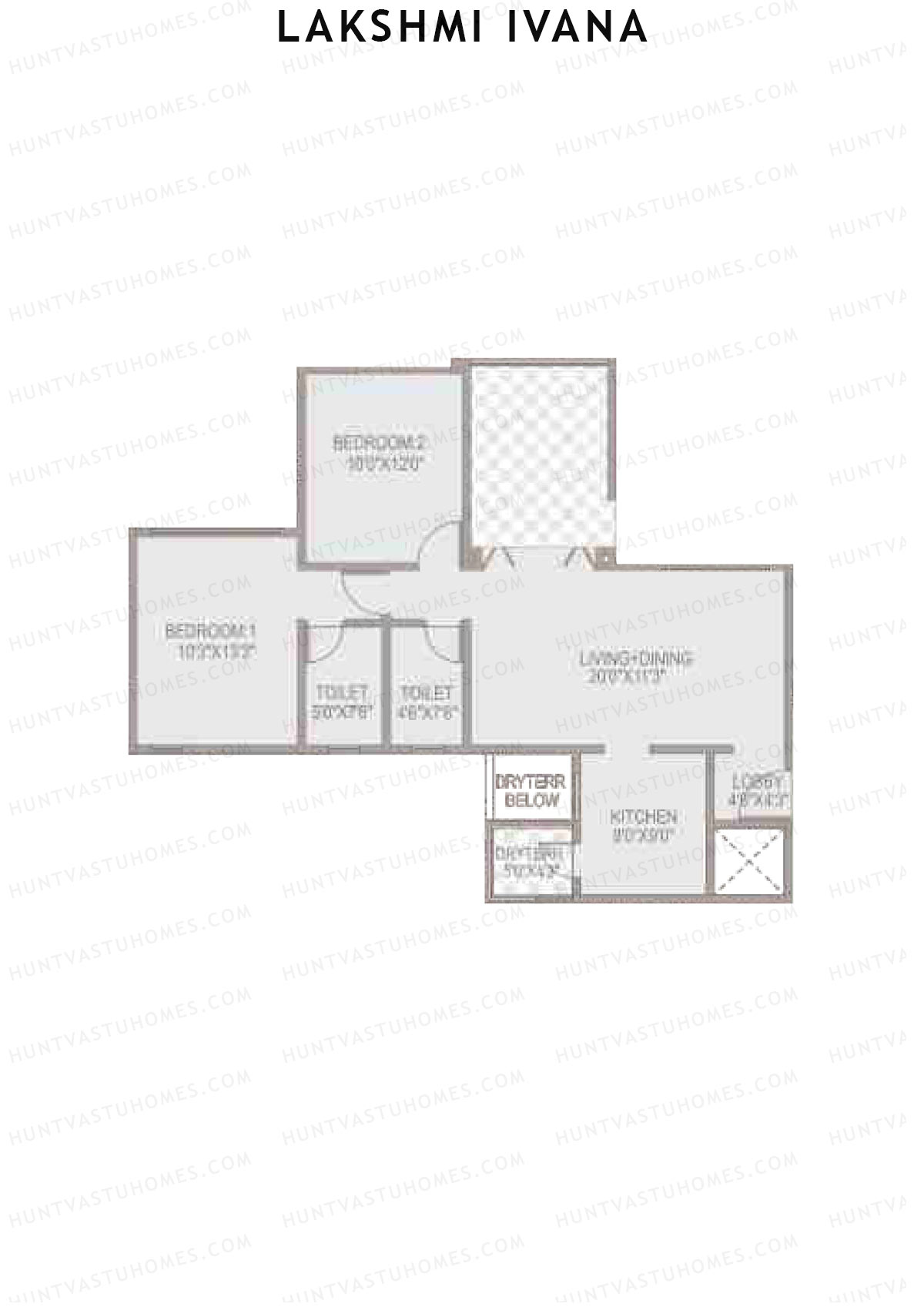 Lakshmi Ivana Tower B Unit 3 Floor Plan