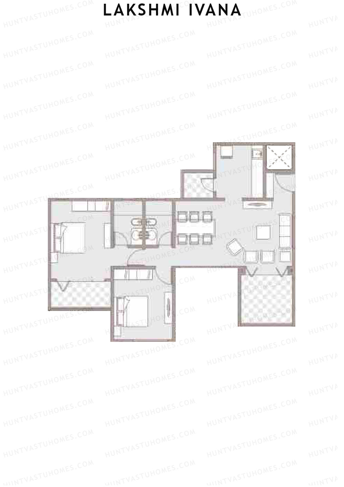 Lakshmi Ivana Tower B Unit 4 Floor Plan