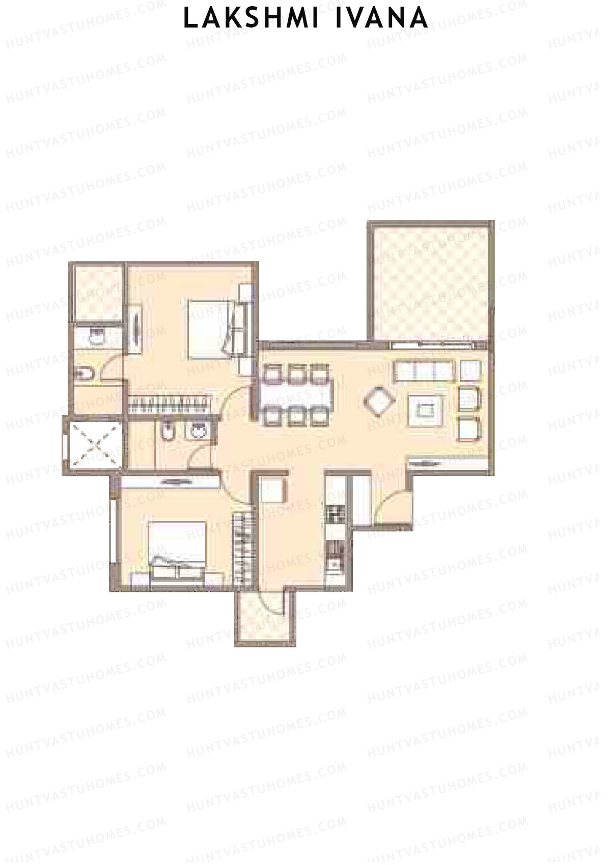 Lakshmi Ivana Tower C Unit 1 Floor Plan