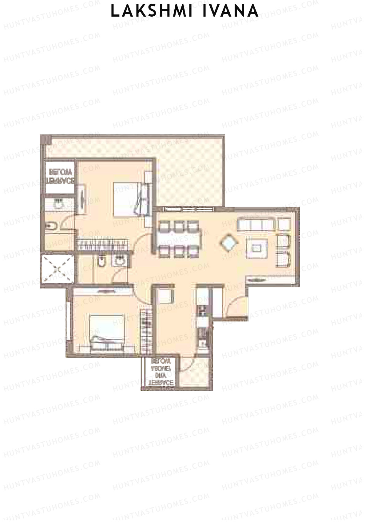Lakshmi Ivana Tower C Unit 1 Floor Plan