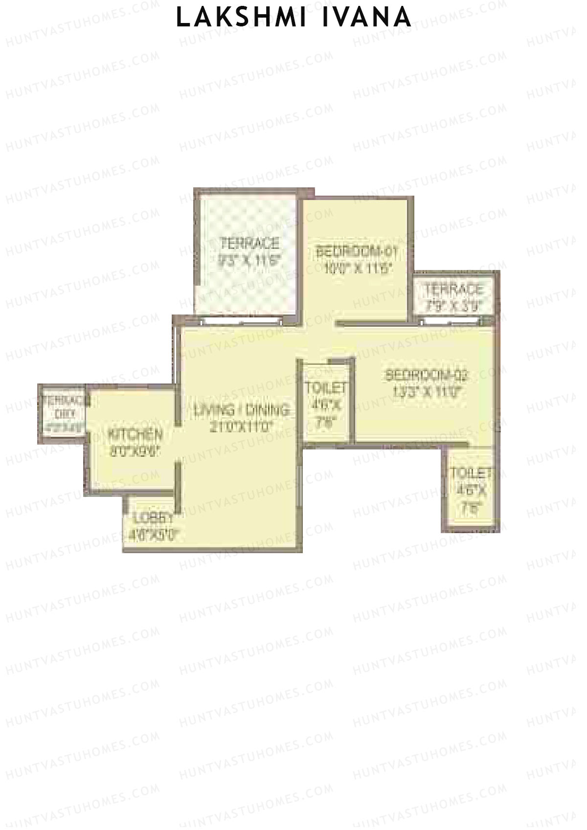 Lakshmi Ivana Tower C Unit 2 Floor Plan