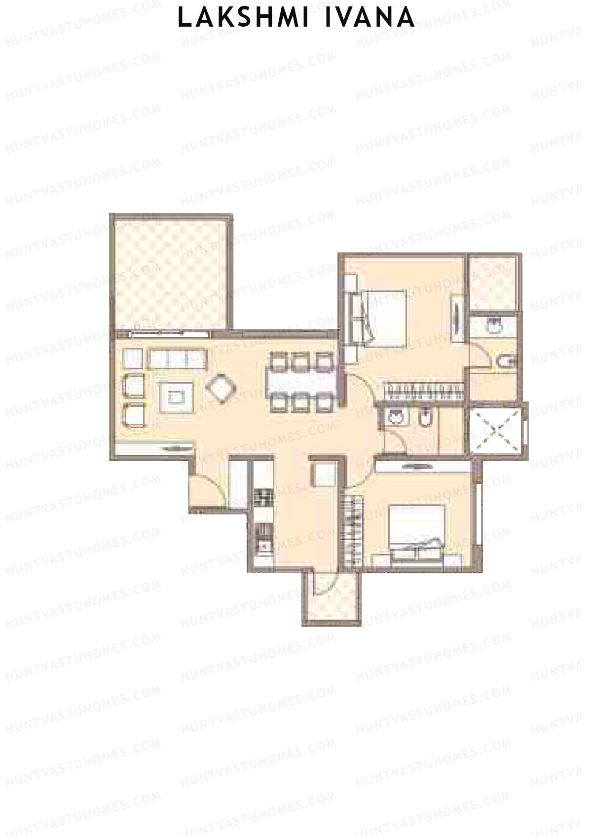Lakshmi Ivana Tower C Unit 3 Floor Plan