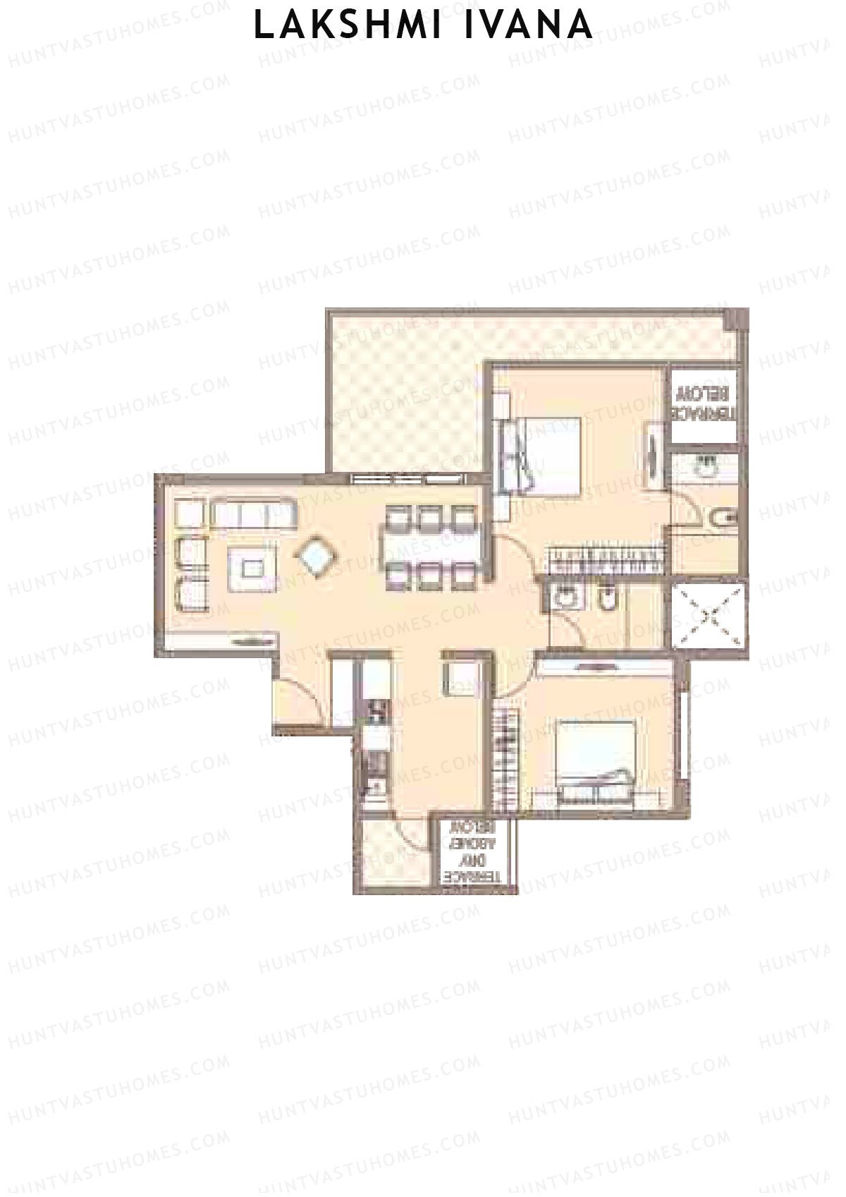 Lakshmi Ivana Tower C Unit 3 Floor Plan