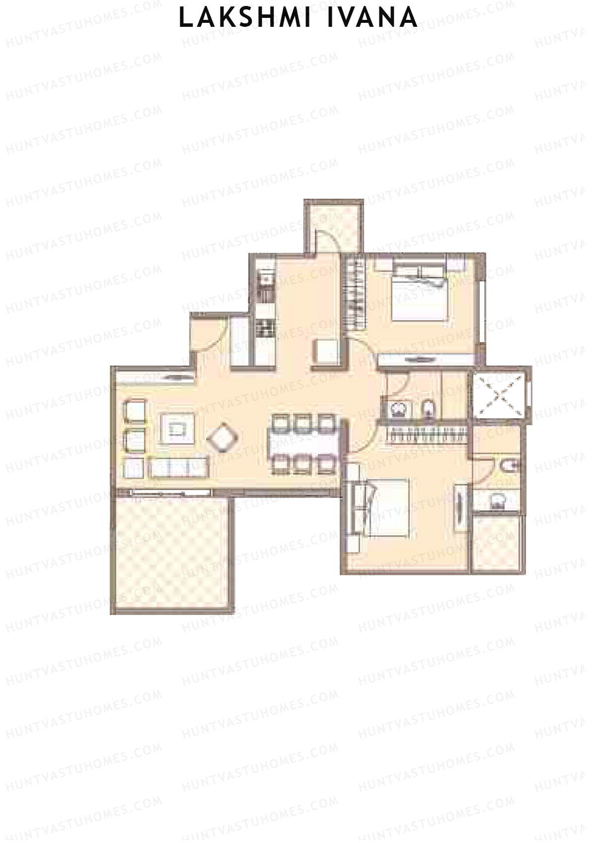 Lakshmi Ivana Tower C Unit 4 Floor Plan