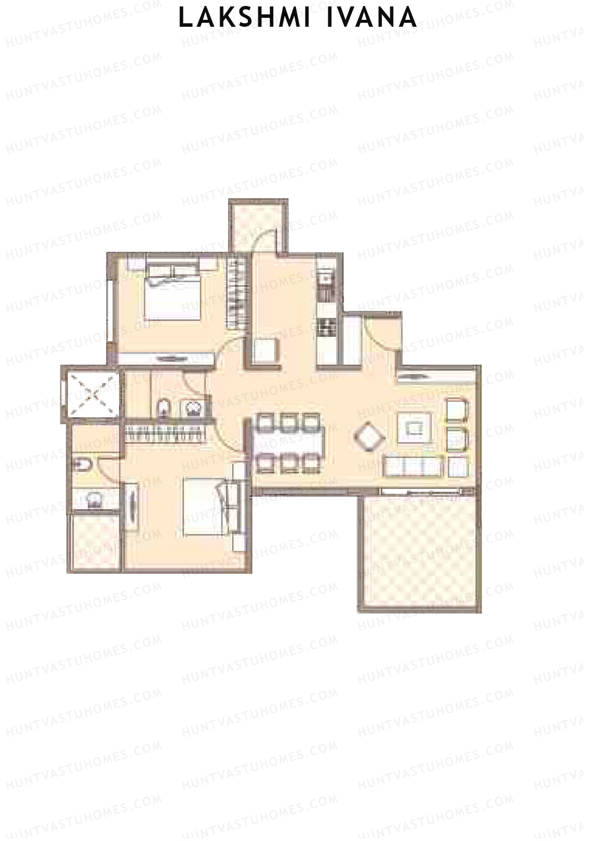 Lakshmi Ivana Tower C Unit 6 Floor Plan