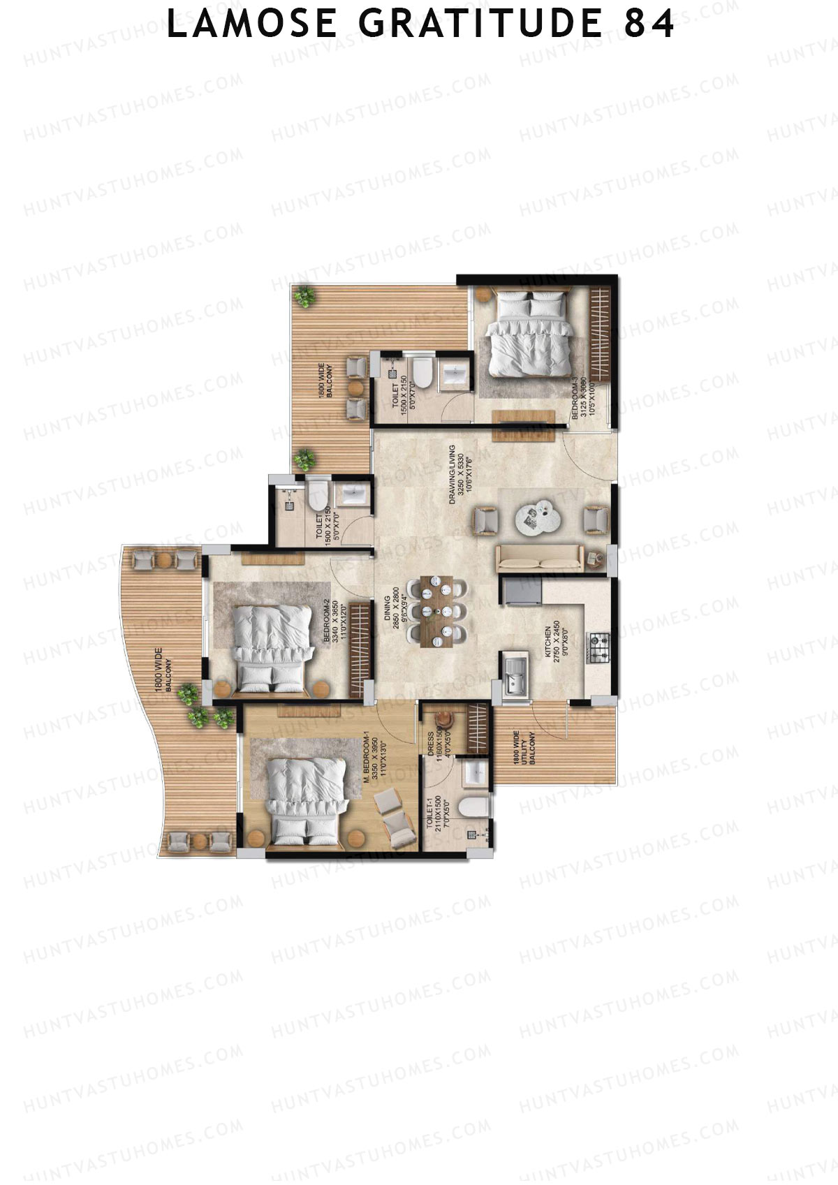 Lamose Gratitude 84 Tower A Unit 4 Floor Plan