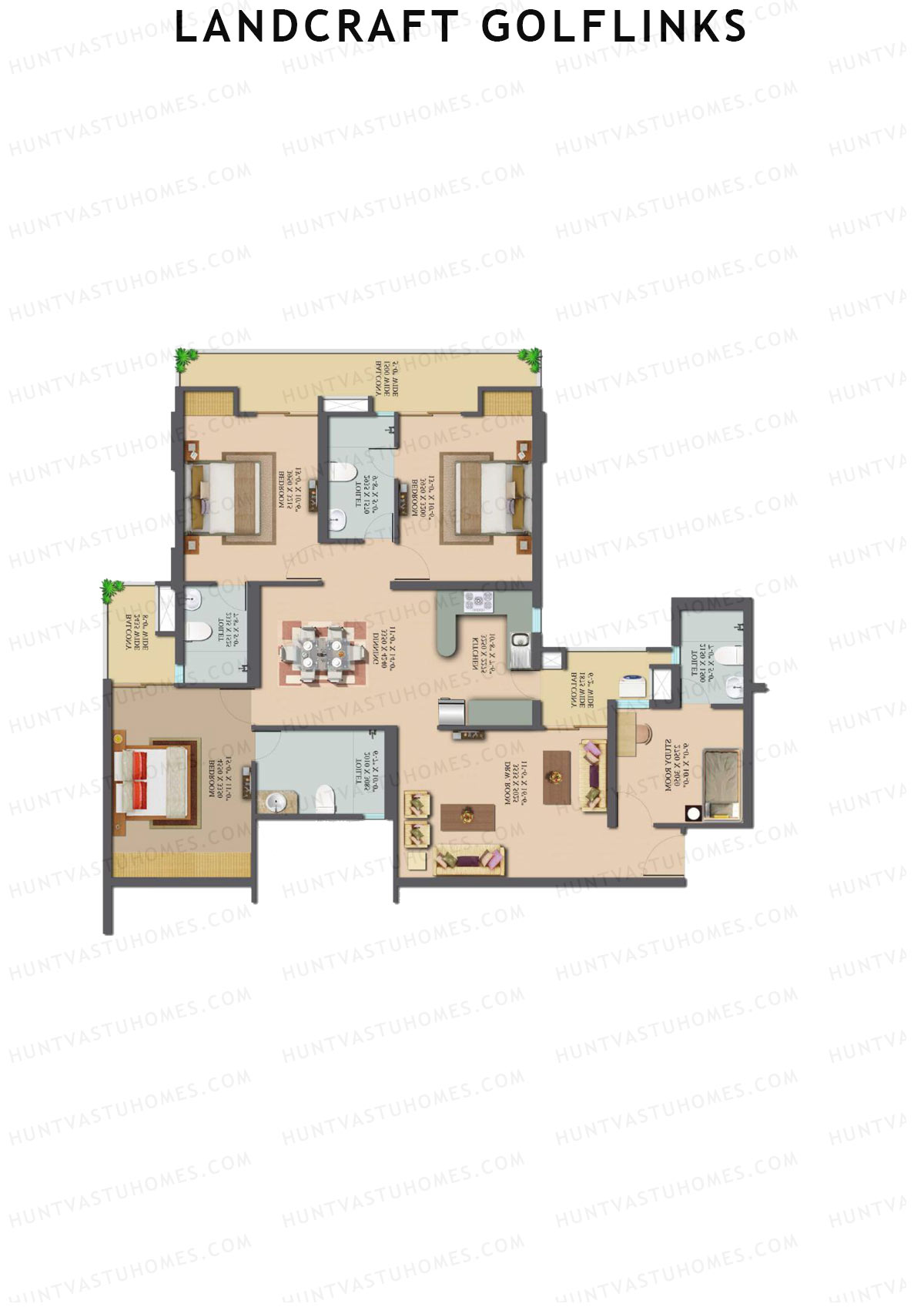 Landcraft Golflinks Tower 1A Unit 24 Floor Plan