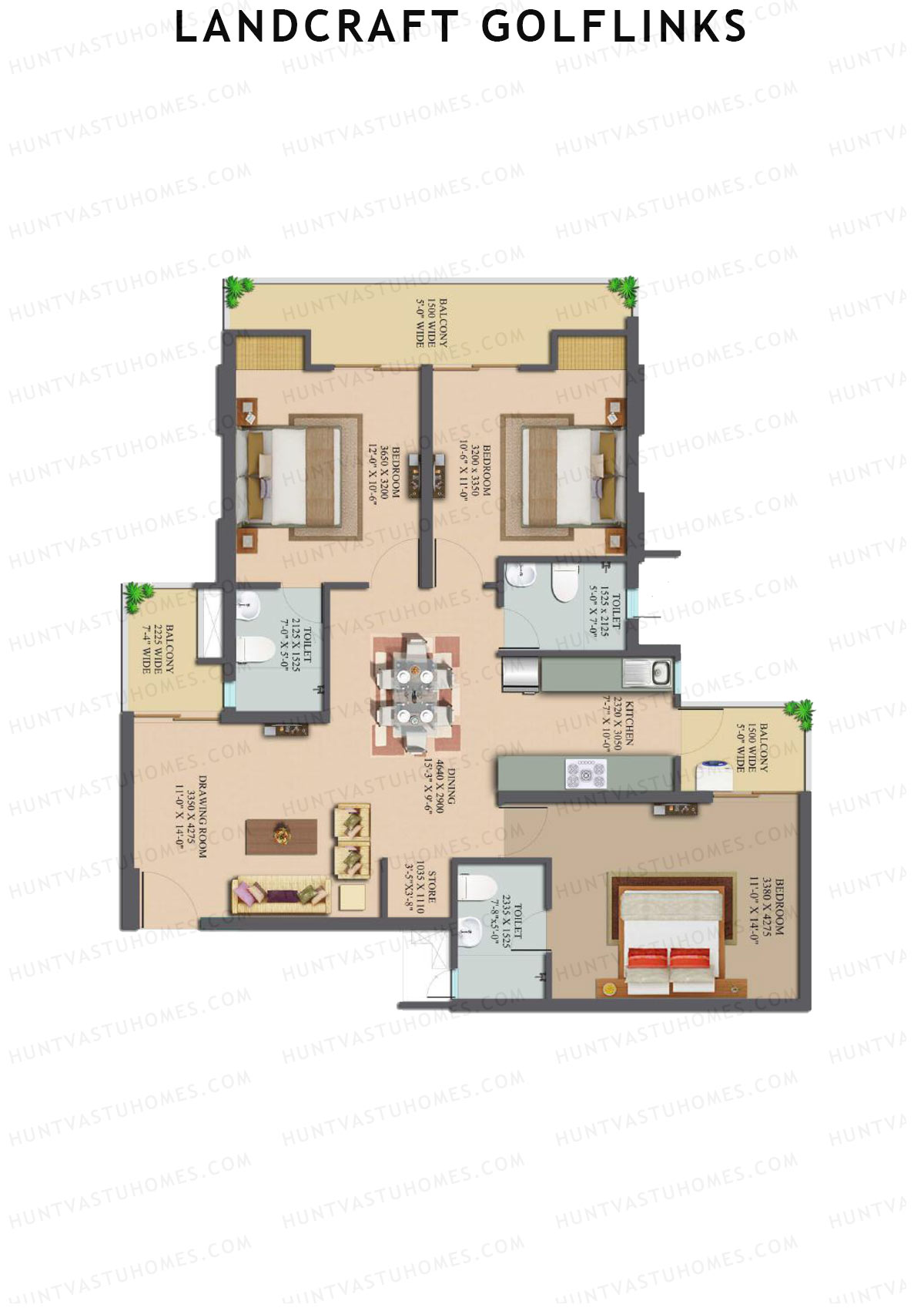 Landcraft Golflinks Tower 2A Unit 27 Floor Plan