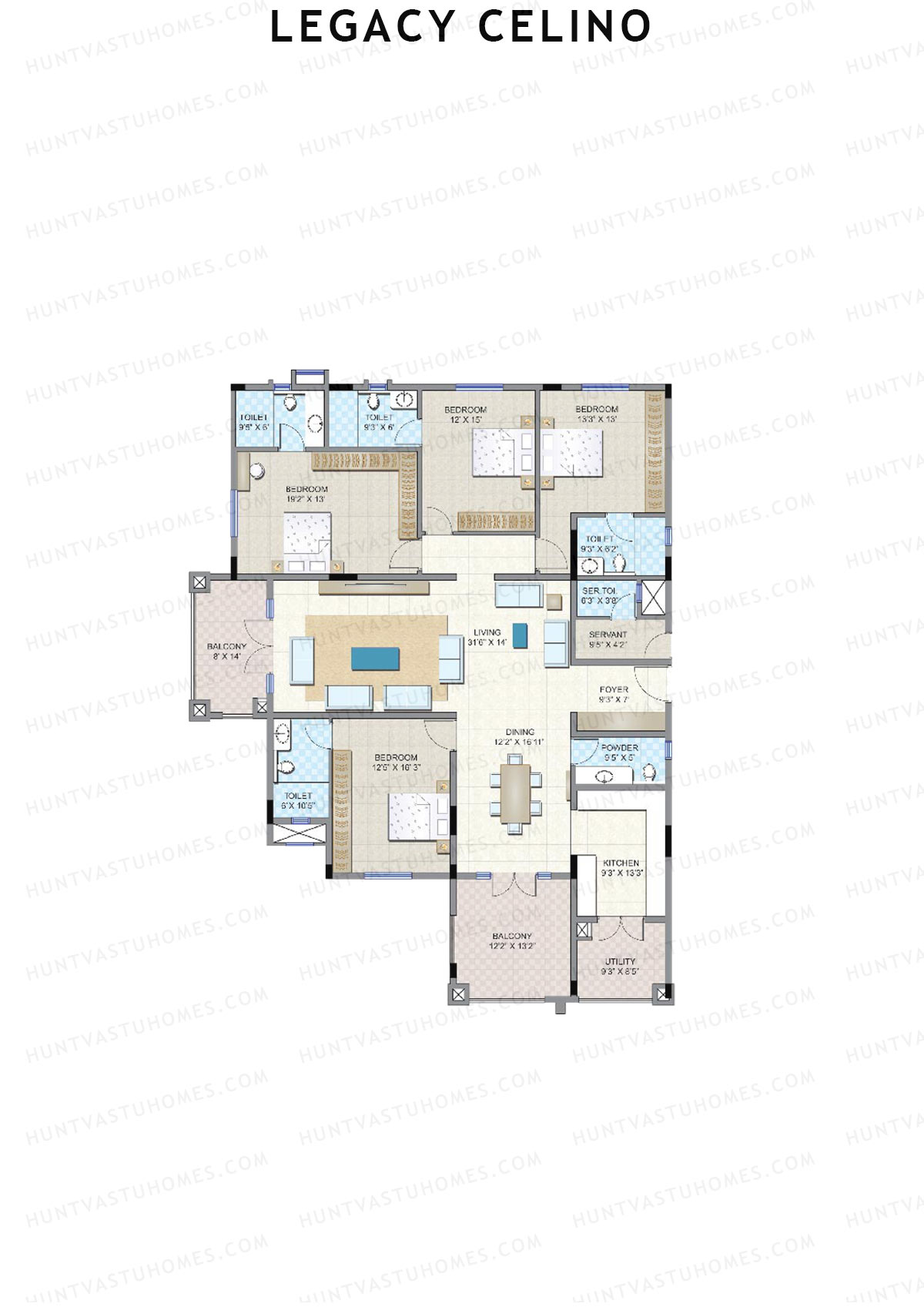 Legacy Celino Tower A Unit A Floor Plan