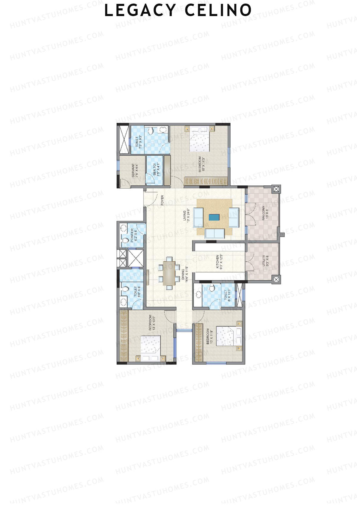 Legacy Celino Tower A Unit D Floor Plan