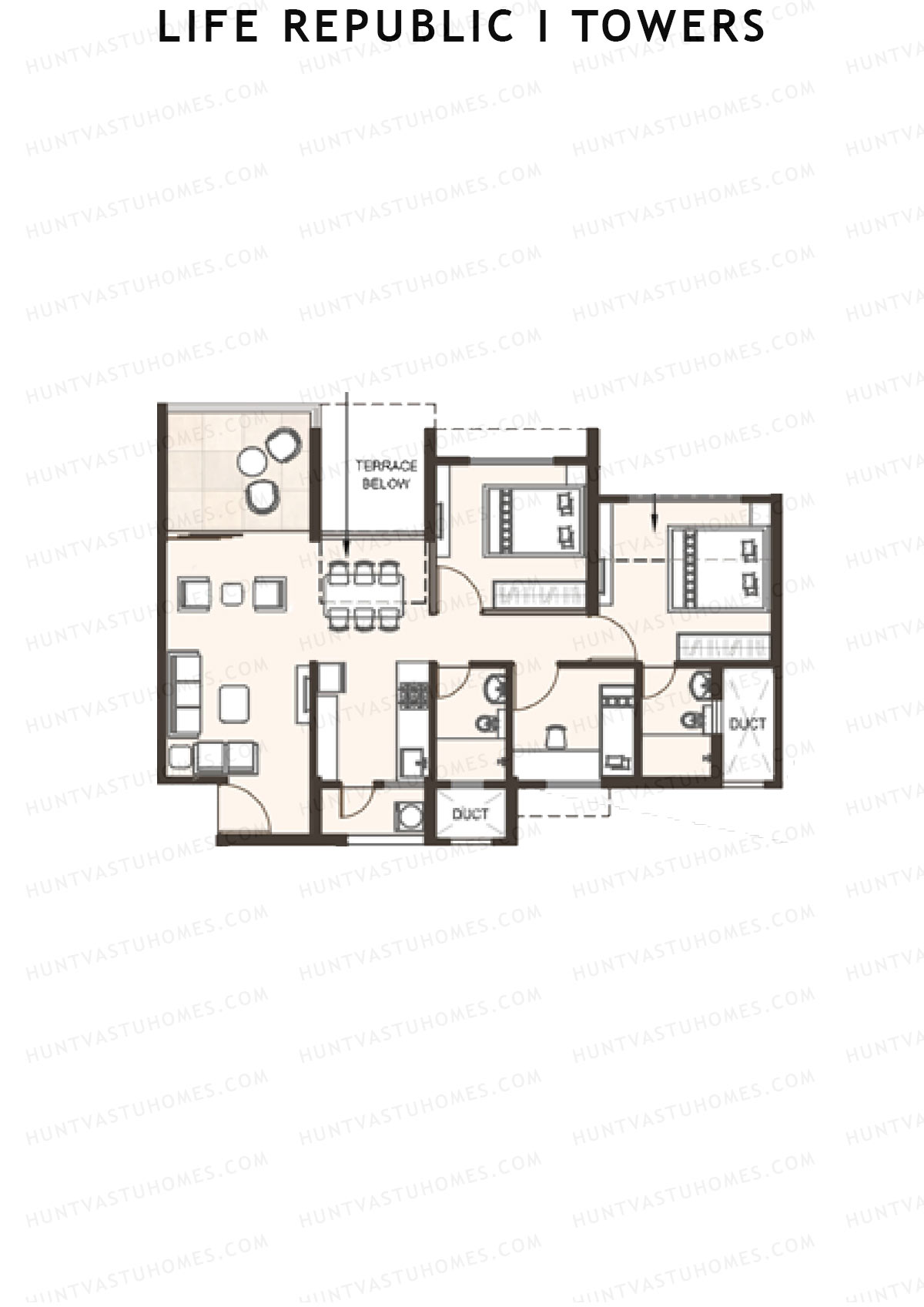 Life Republic I Towers Tower E Unit 4 Floor Plan