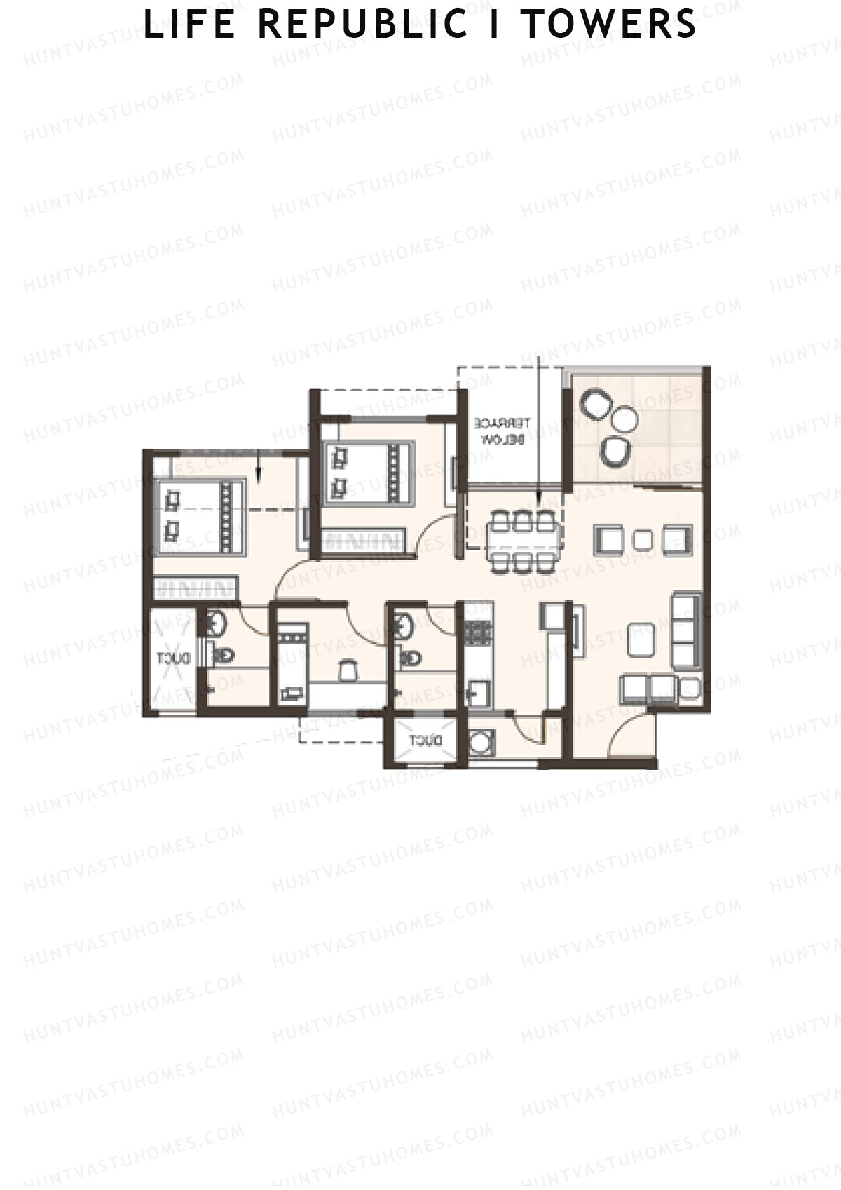 Life Republic I Towers Tower E Unit 5 Floor Plan