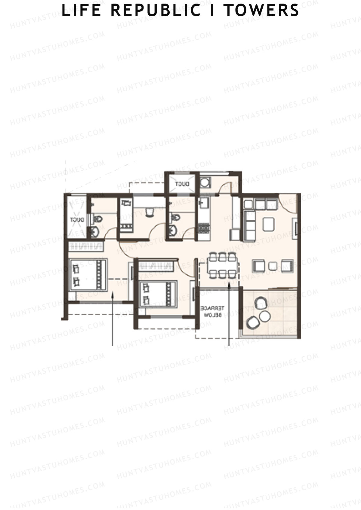 Life Republic I Towers Tower E Unit 8 Floor Plan