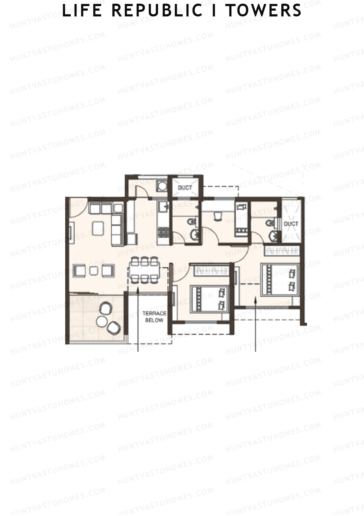 Life Republic I Towers Tower G Unit 1 Floor Plan