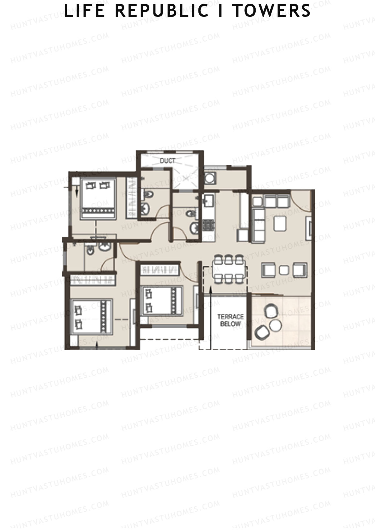 Life Republic I Towers Tower G Unit 2 Floor Plan