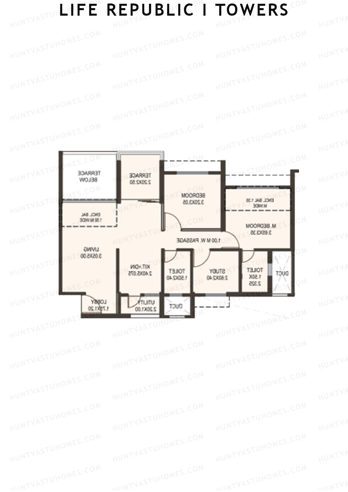 Life Republic I Towers Tower G Unit 4 Floor Plan