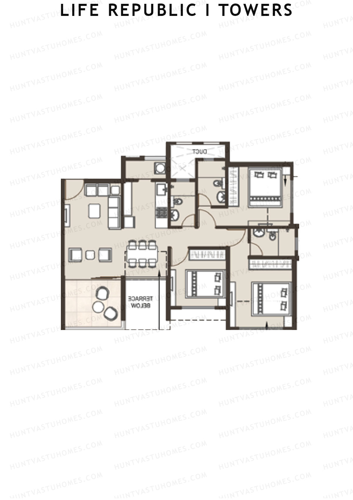 Life Republic I Towers Tower G Unit 7 Floor Plan