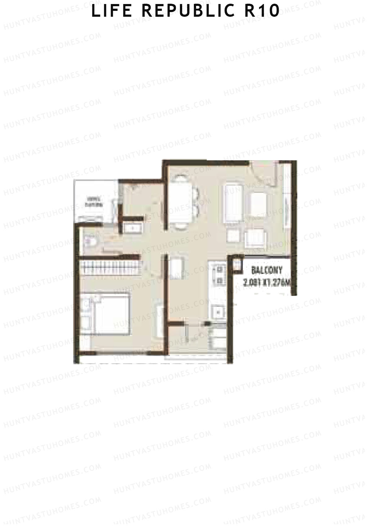 Life Republic R10 Tower A Unit 2 Floor Plan