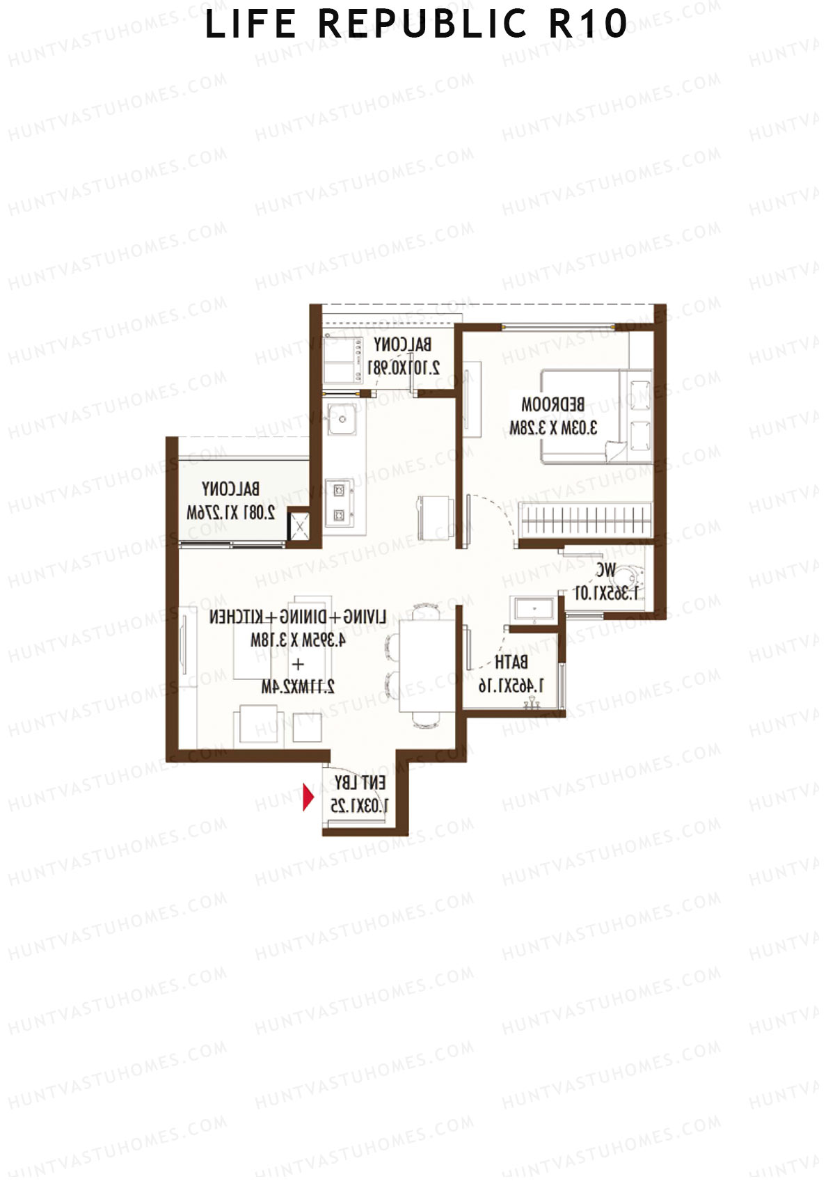 Life Republic R10 Tower A Unit 8 Floor Plan