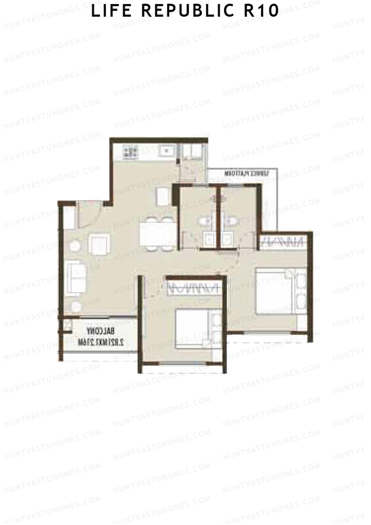 Life Republic R10 Tower H Unit 7 Floor Plan