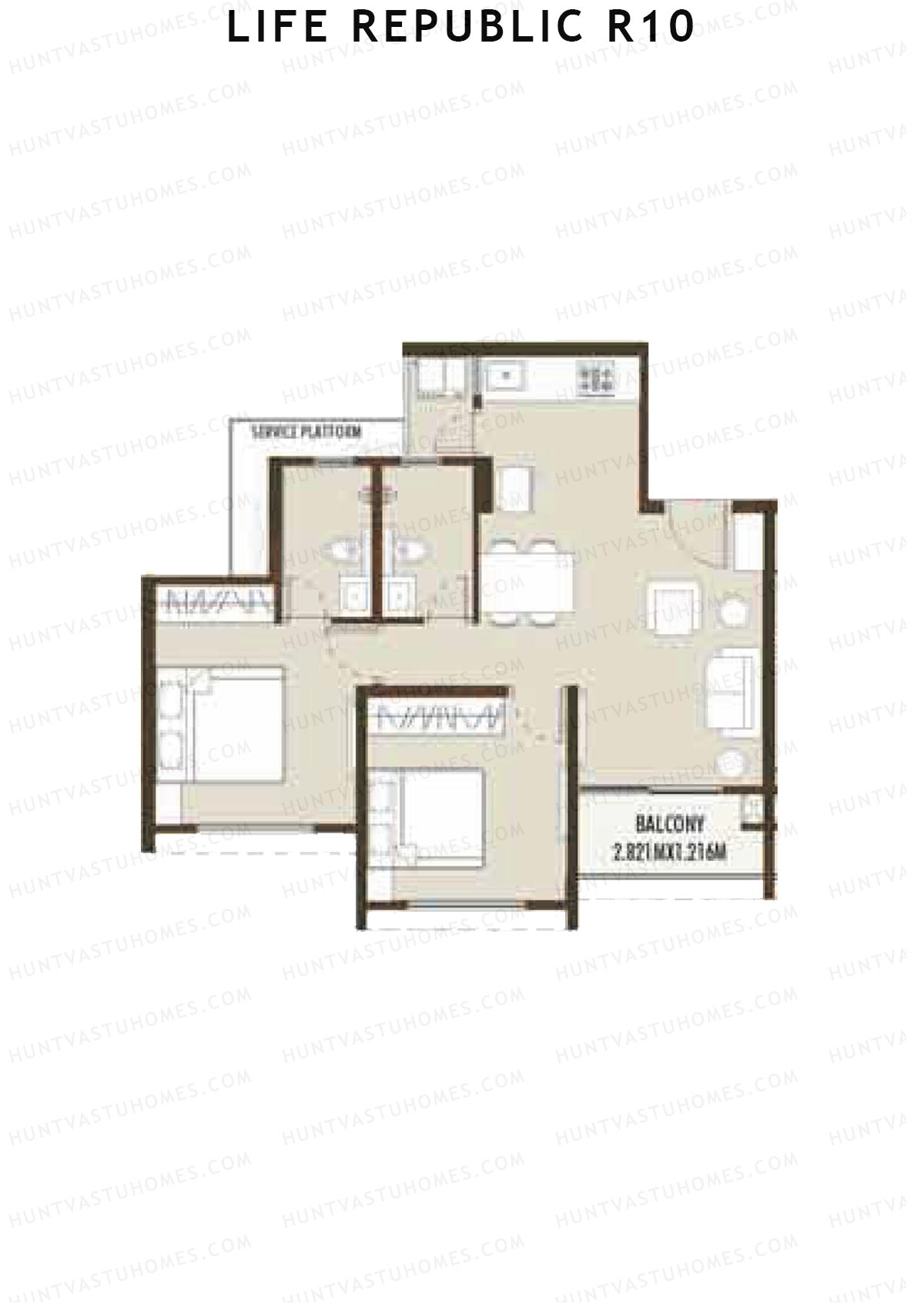 Life Republic R10 Tower H Unit 8 Floor Plan