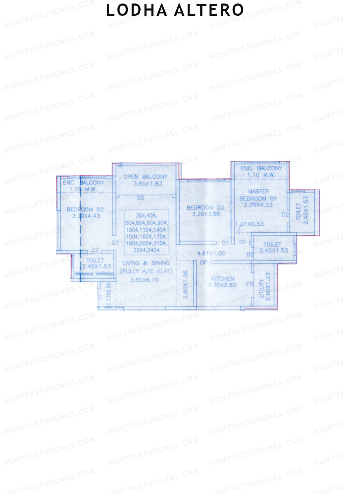 Lodha Altero Tower 2 Unit 4 Floor Plan