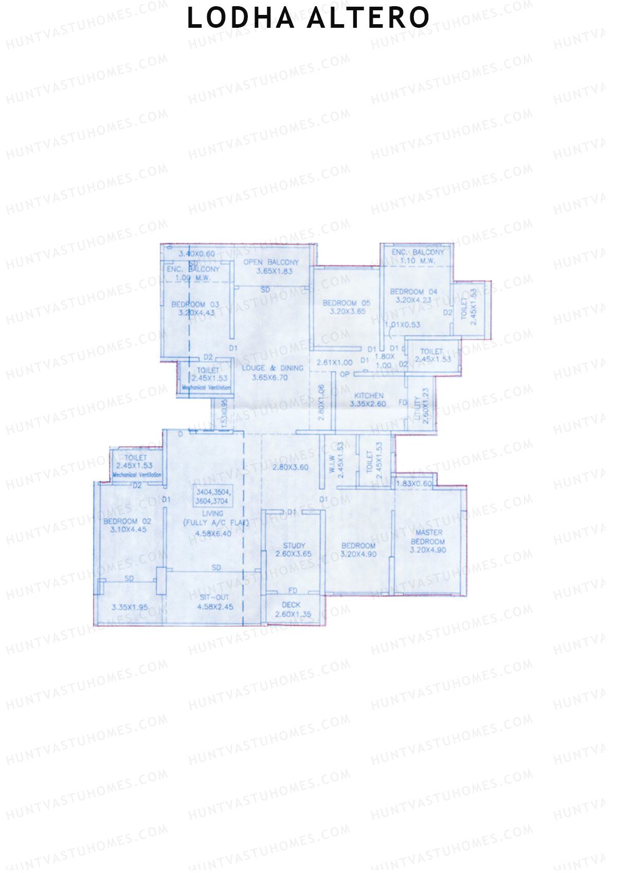 Lodha Altero Tower 2 Unit 4 Floor Plan
