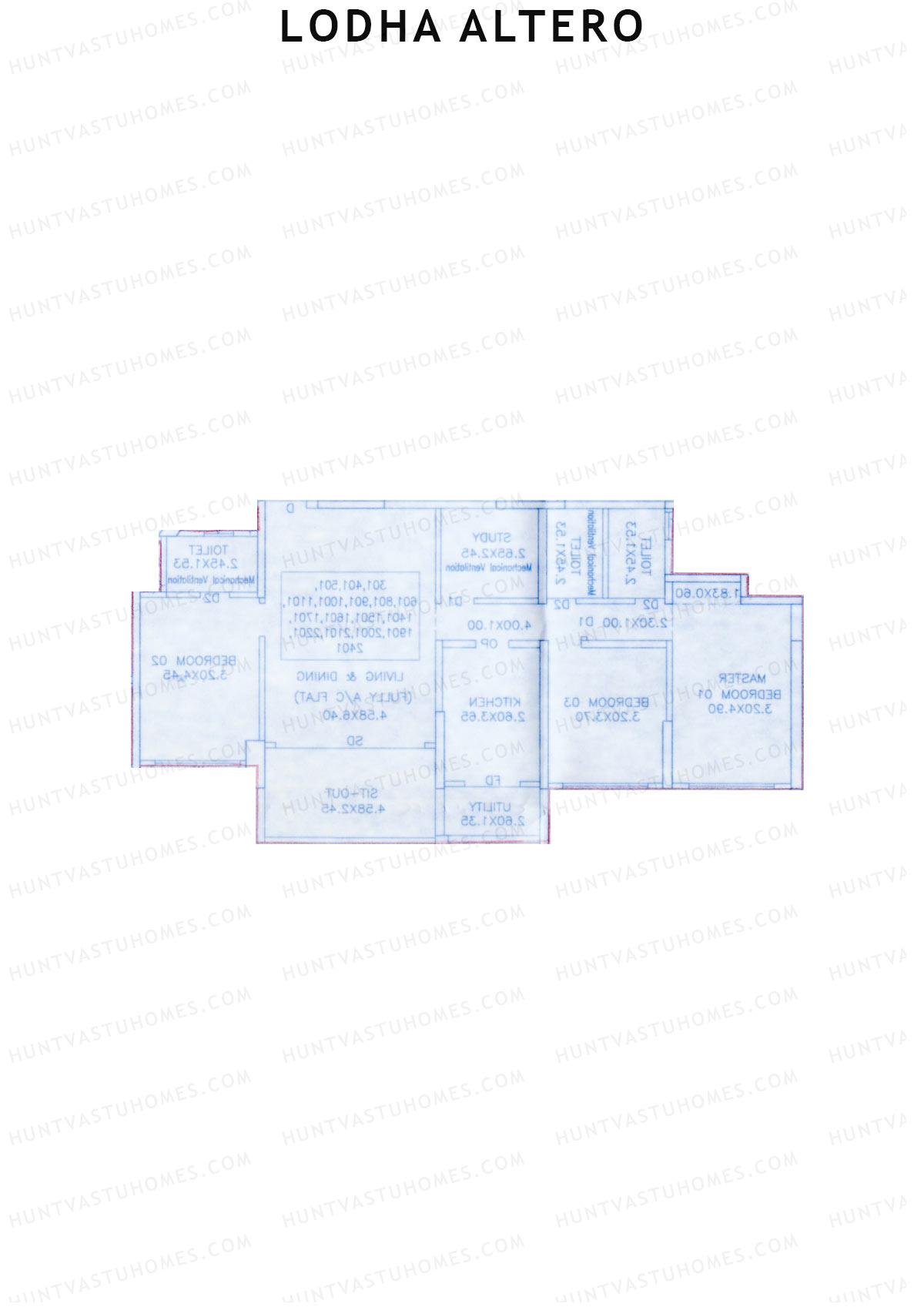 Lodha Altero Tower 2 Unit 5 Floor Plan
