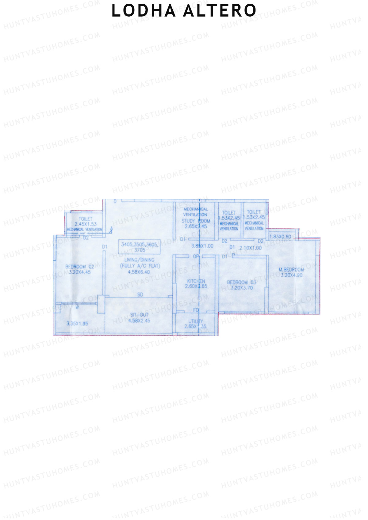 Lodha Altero Tower 3 Unit 5  Floor Plan
