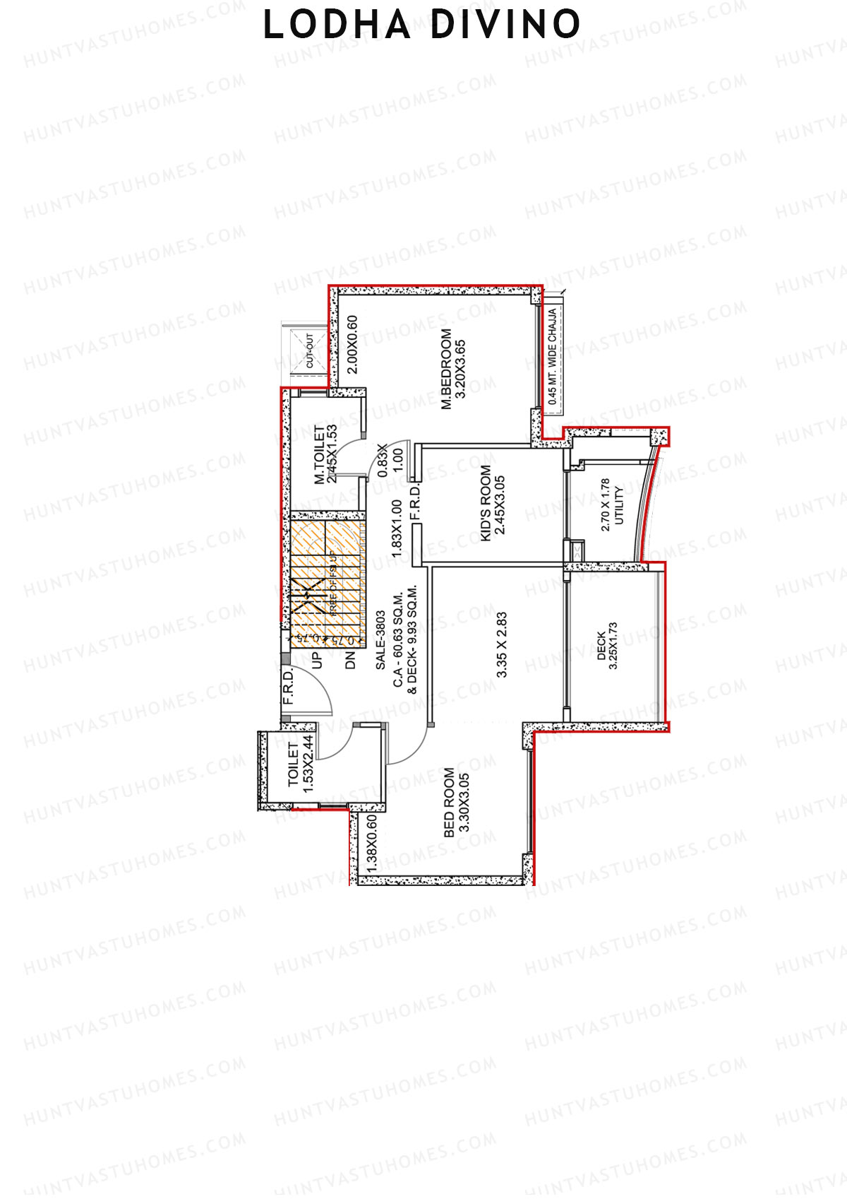 Lodha Divino Tower 1 Unit 3 (Duplex) Floor Plan